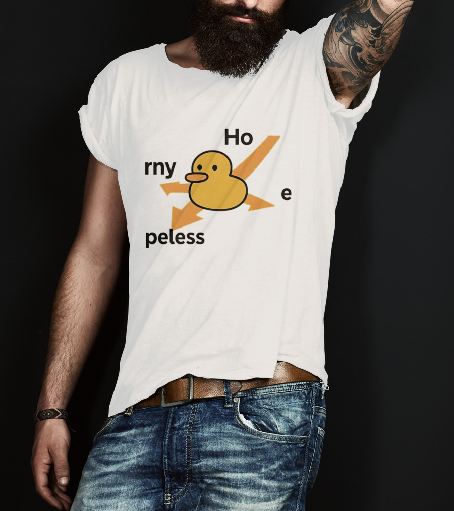 Ho Rny Peless Duck Corner Direction Arrows T-Shirt