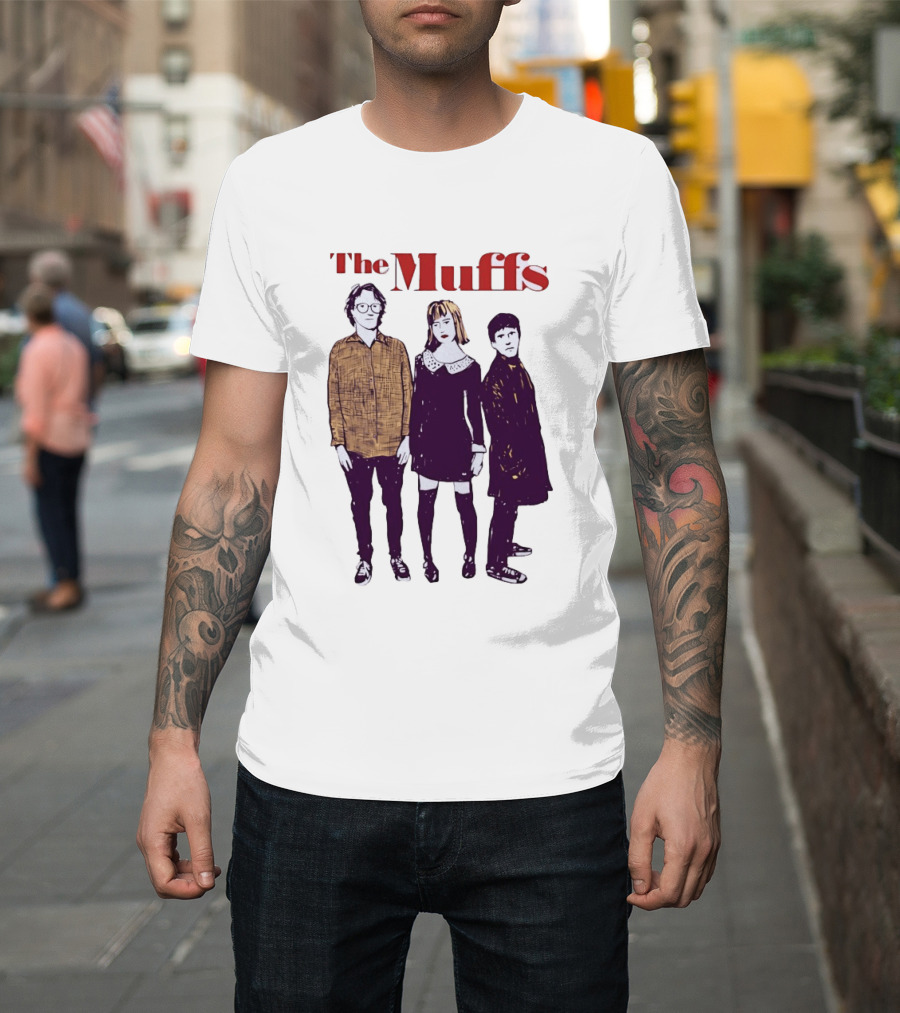 The Muffs Indie Rock Trio Illustrated Concert T-Shirt