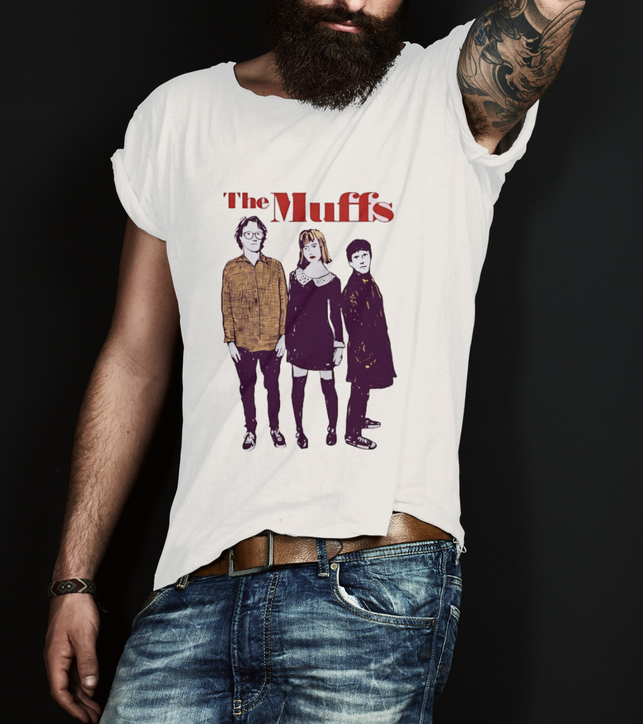 The Muffs Indie Rock Trio Illustrated Concert T-Shirt