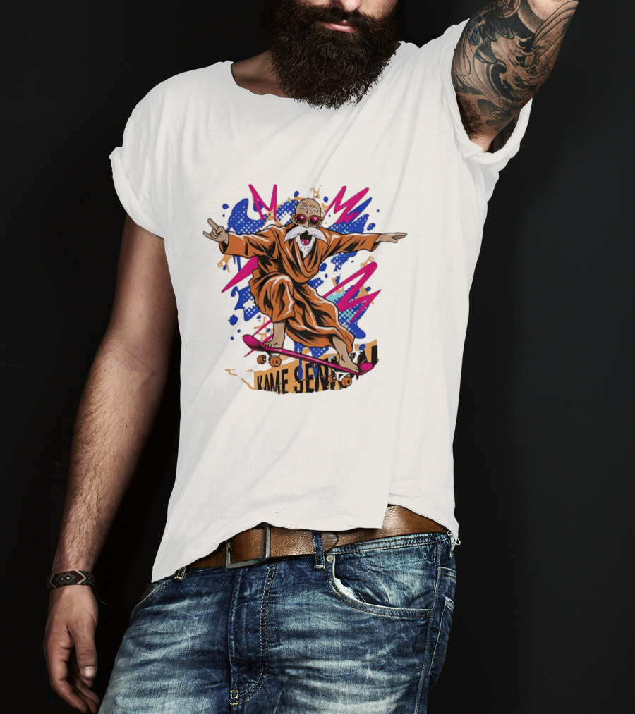 Master Roshi Kame Sennin Dragon Ball Skateboard Pop T-Shirt