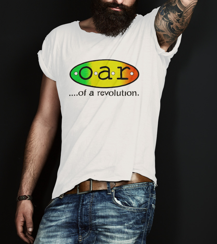 OAR Of A Revolution Gradient Oval Colorful T-Shirt