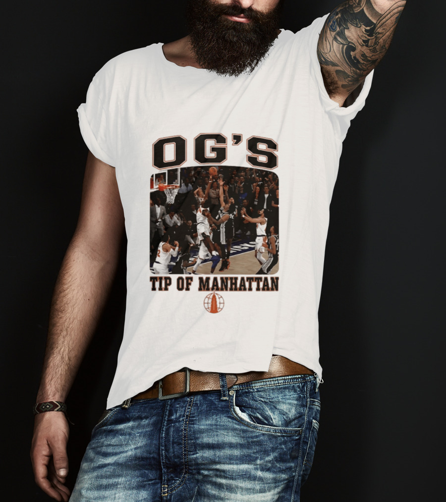 OG'S Tip Of Manhattan Basketball Action Scene T-Shirt