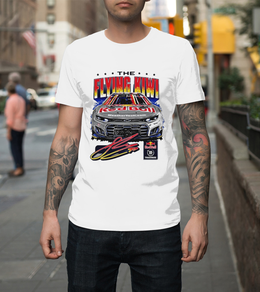 The Flying Kiwi Red Bull WeatherTech No 97 Trackhouse Racing T-Shirt