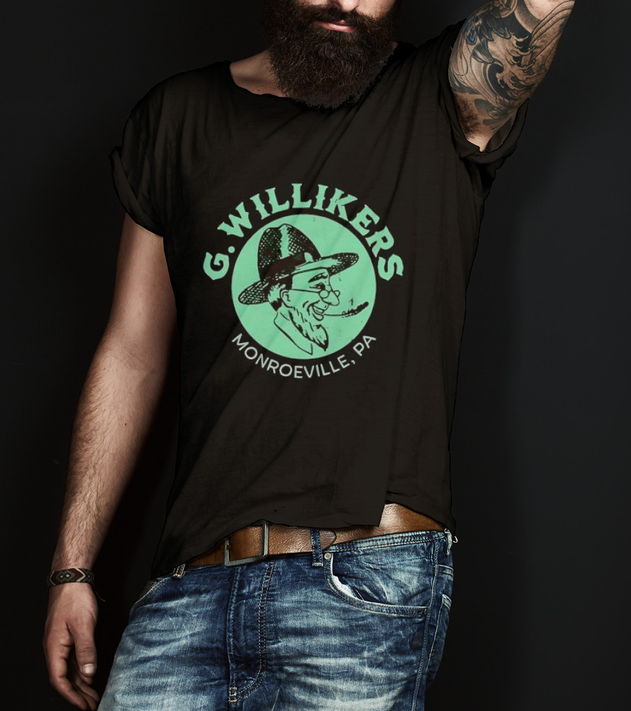 G. Willikers Monroeville PA Vintage Character Pipe Hat T-Shirt