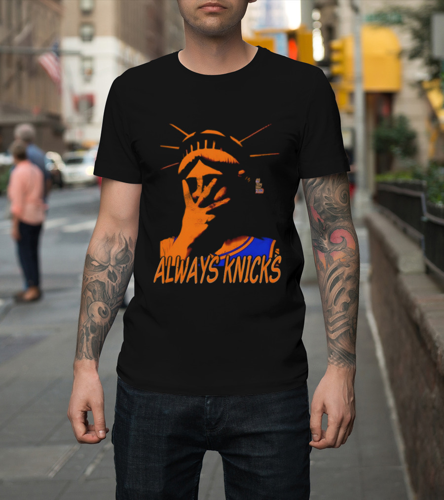 Always Knicks Statue Of Liberty Jalen Brunson New York Knicks NBA 2026 T-Shirt