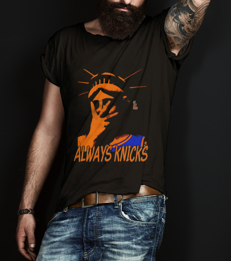 Always Knicks Statue Of Liberty Jalen Brunson New York Knicks NBA 2026 T-Shirt