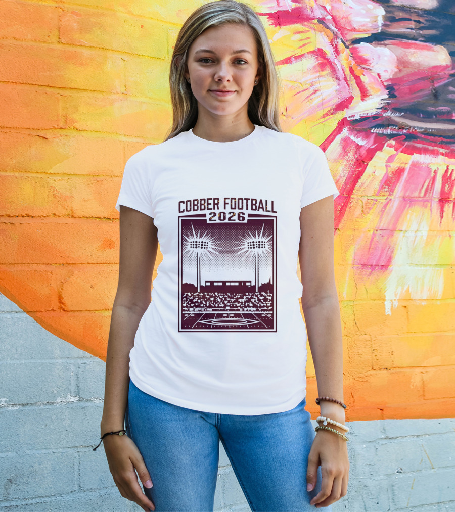 Cobber Football 2026 Stadium Lights Game Day Crowd Night Event T-Shirt