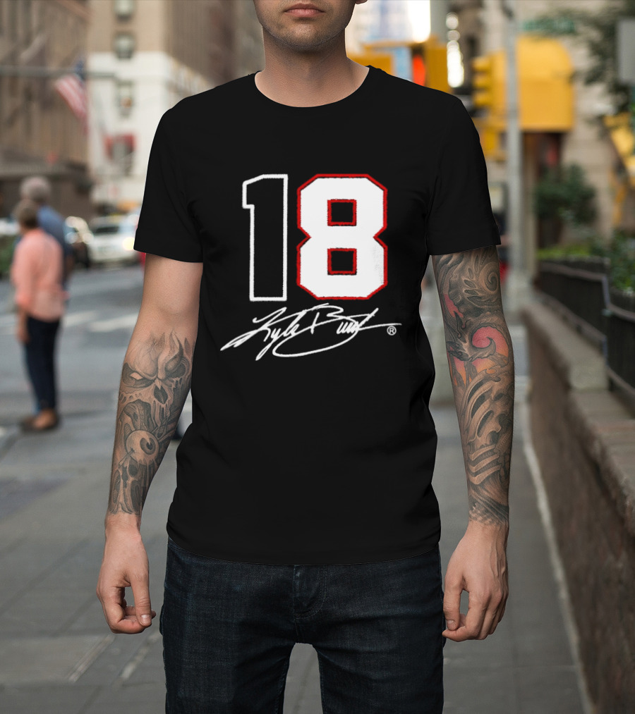 Denny Hamlin Kyle Busch 18 NASCAR Cup Series Racing Signature T-Shirt