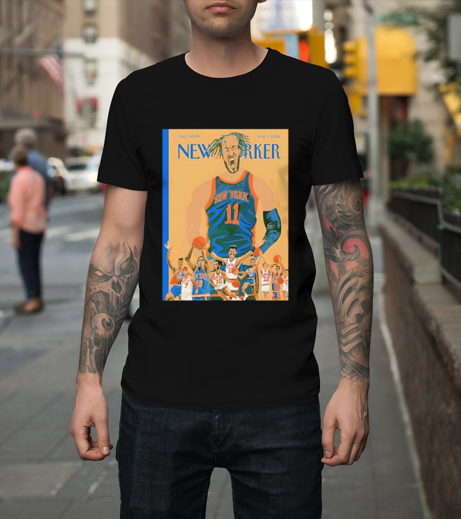 New York Knicks The New Yorker June 2026 Cover T-Shirt