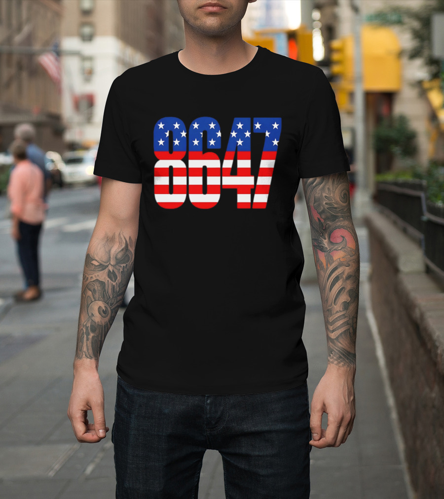 Patriotic American Flag 8647 Independence Day Stars And Stripes T-Shirt