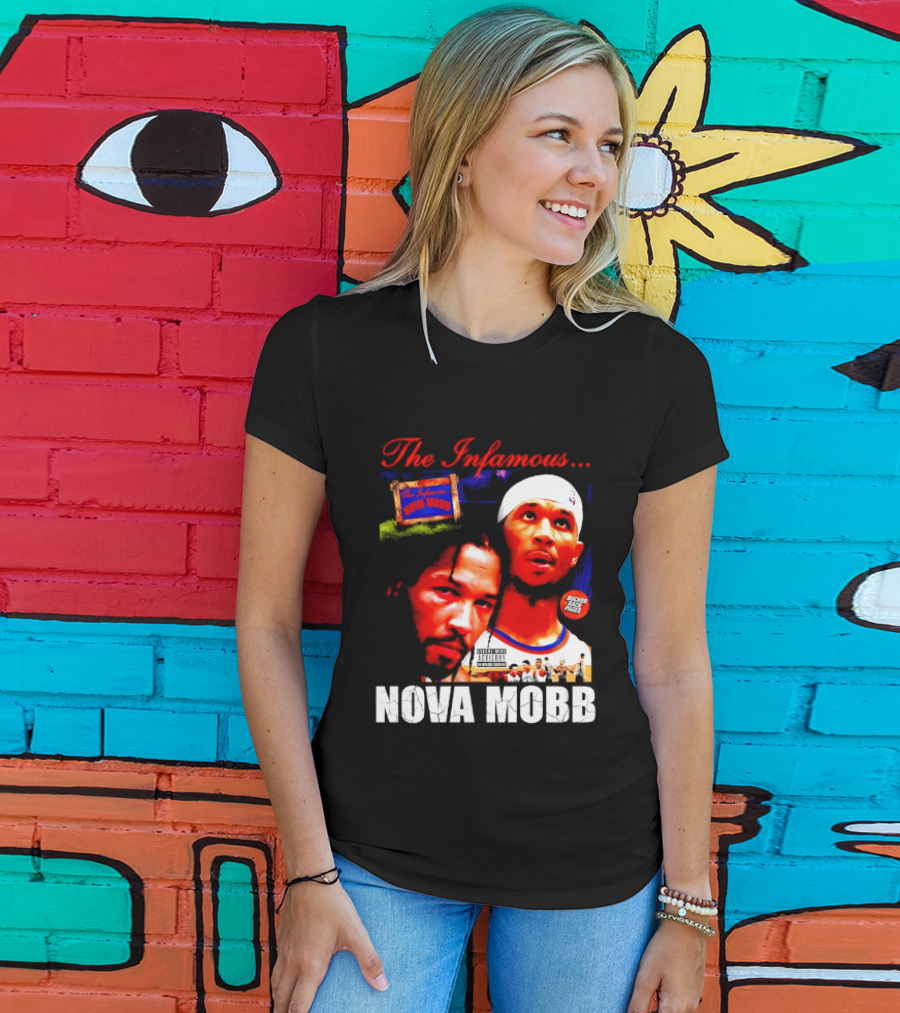 Josh Hart Jalen Brunson The Infamous Nova Mobb New York Knicks NBA 2026 T-Shirt