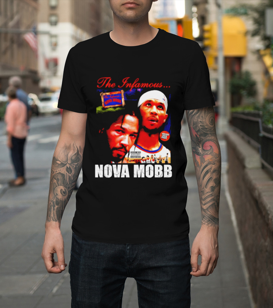 Josh Hart Jalen Brunson The Infamous Nova Mobb New York Knicks NBA 2026 T-Shirt