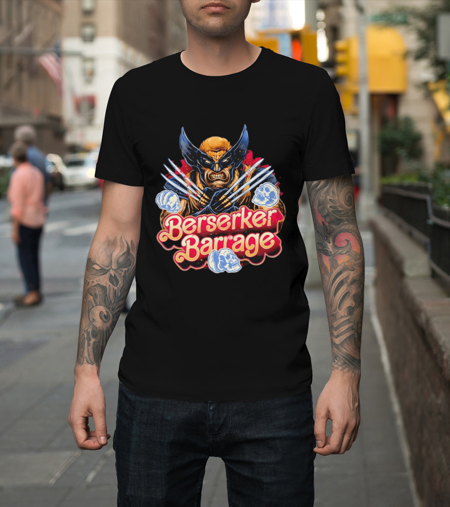 Berserker Barrage Wolverine Claw Attack Mode T-Shirt
