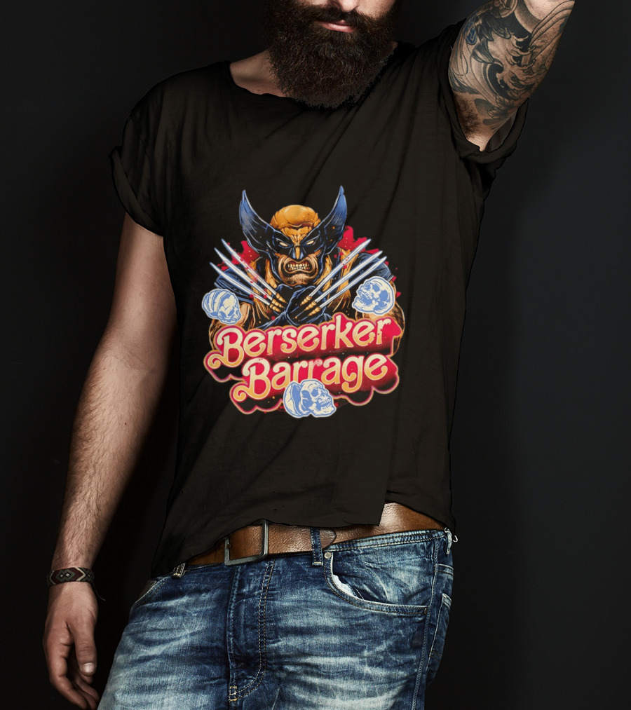 Berserker Barrage Wolverine Claw Attack Mode T-Shirt