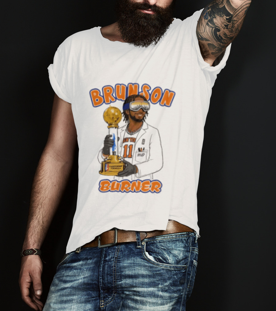 Brunson Burner Jalen Brunson New York Knicks Championship Formula T-Shirt