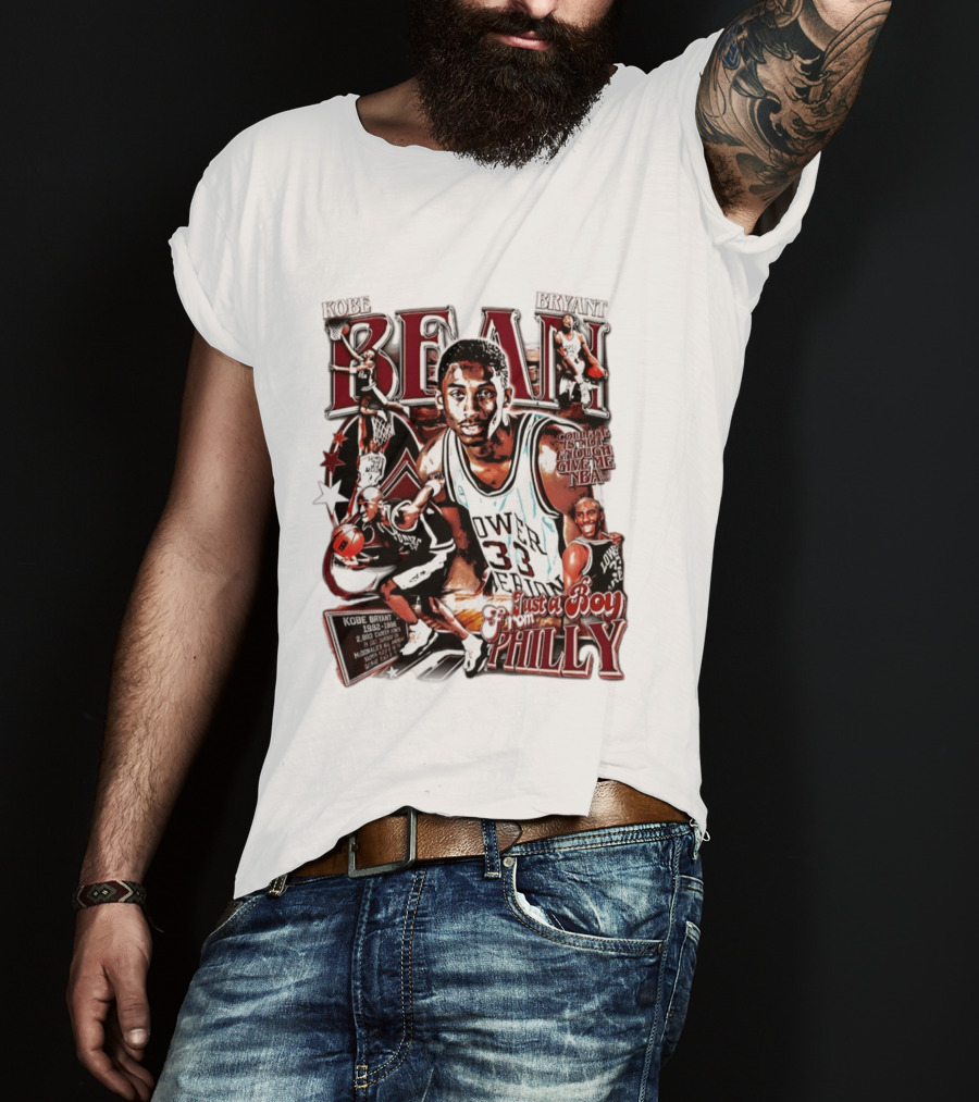 Kobe Bryant Bean Lower Merion High School Just A Boy From Philly 33 Jersey Basketball Legends T-Shirt