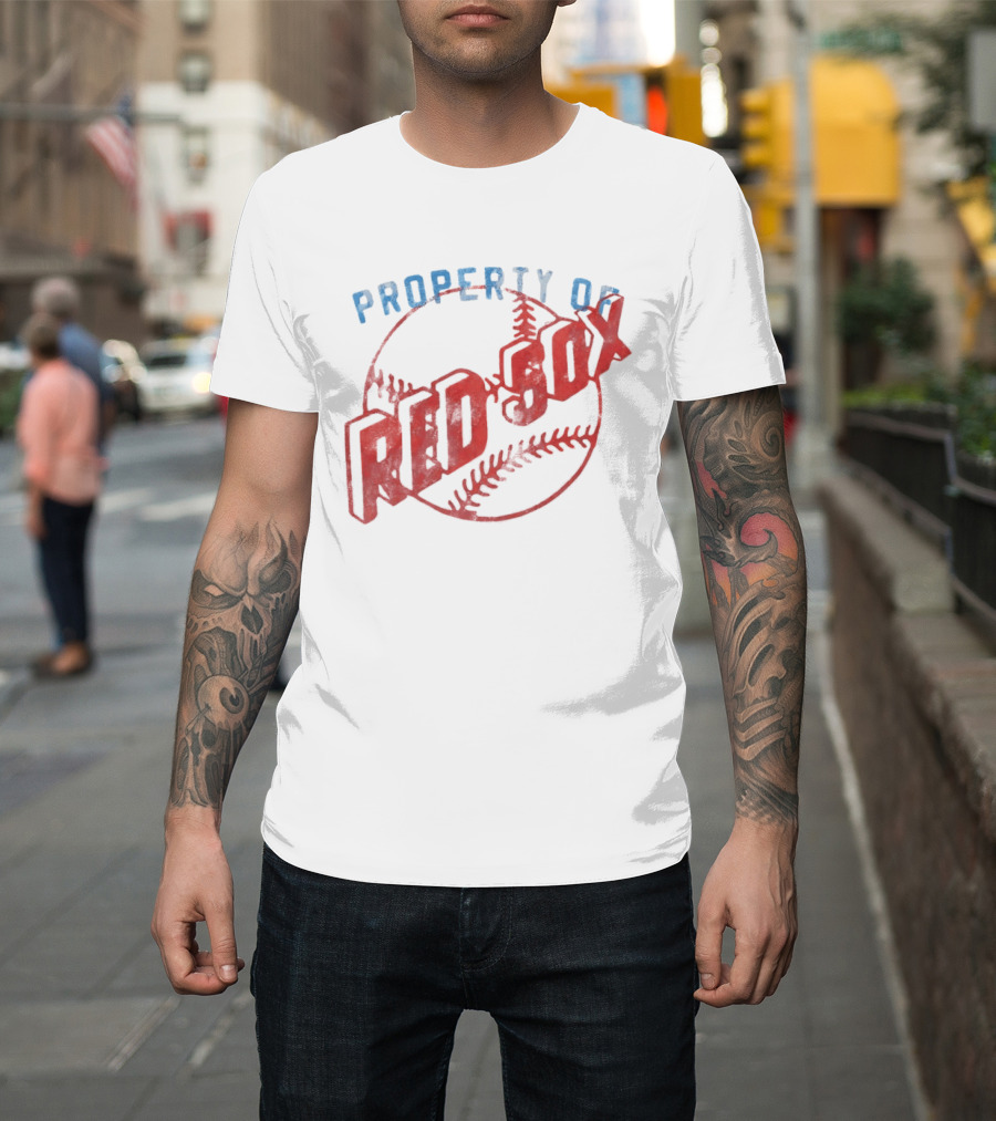 Property Of Boston Red Sox Cooperstown Baseball Classic Red Sox XXL T-Shirt