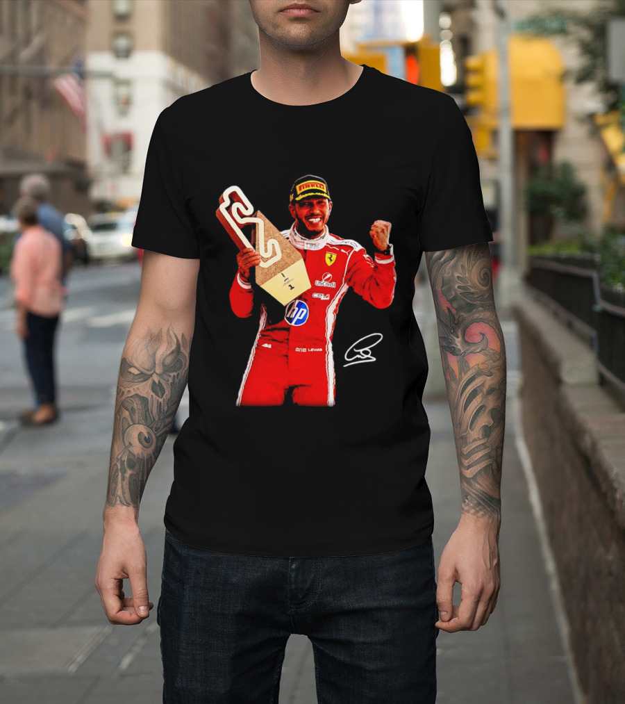 Lewis Hamilton Ferrari Racing Champion Pirelli Winner Remember Who You Are T-Shirt