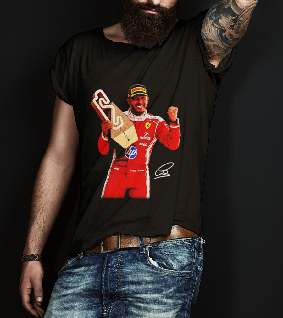 Lewis Hamilton Ferrari Racing Champion Pirelli Winner Remember Who You Are T-Shirt