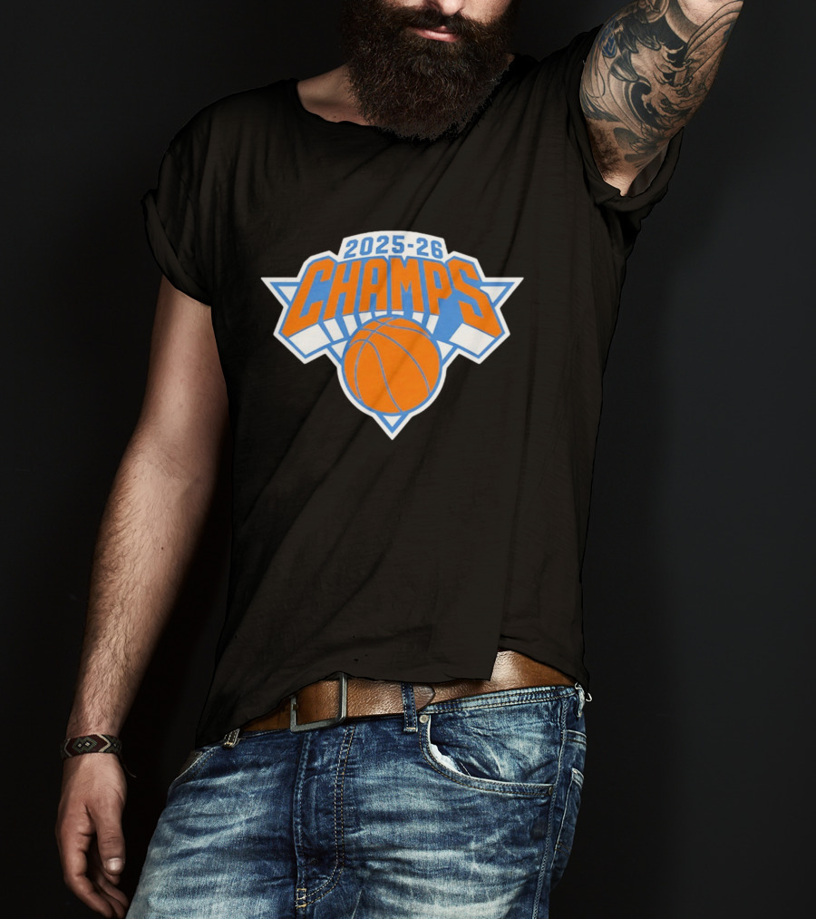 2025 26 Champs Basketball New York T-Shirt