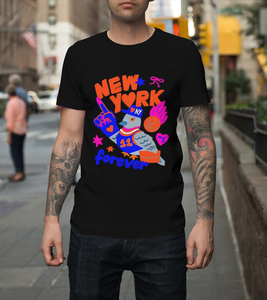 New York Knicks Jalen Brunson Pigeon Love Forever T-Shirt