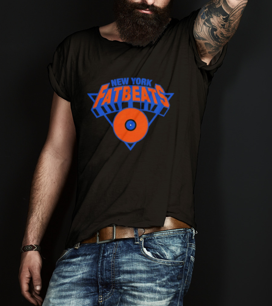 New York Knicks Fatbeats Vinyl Record T-Shirt