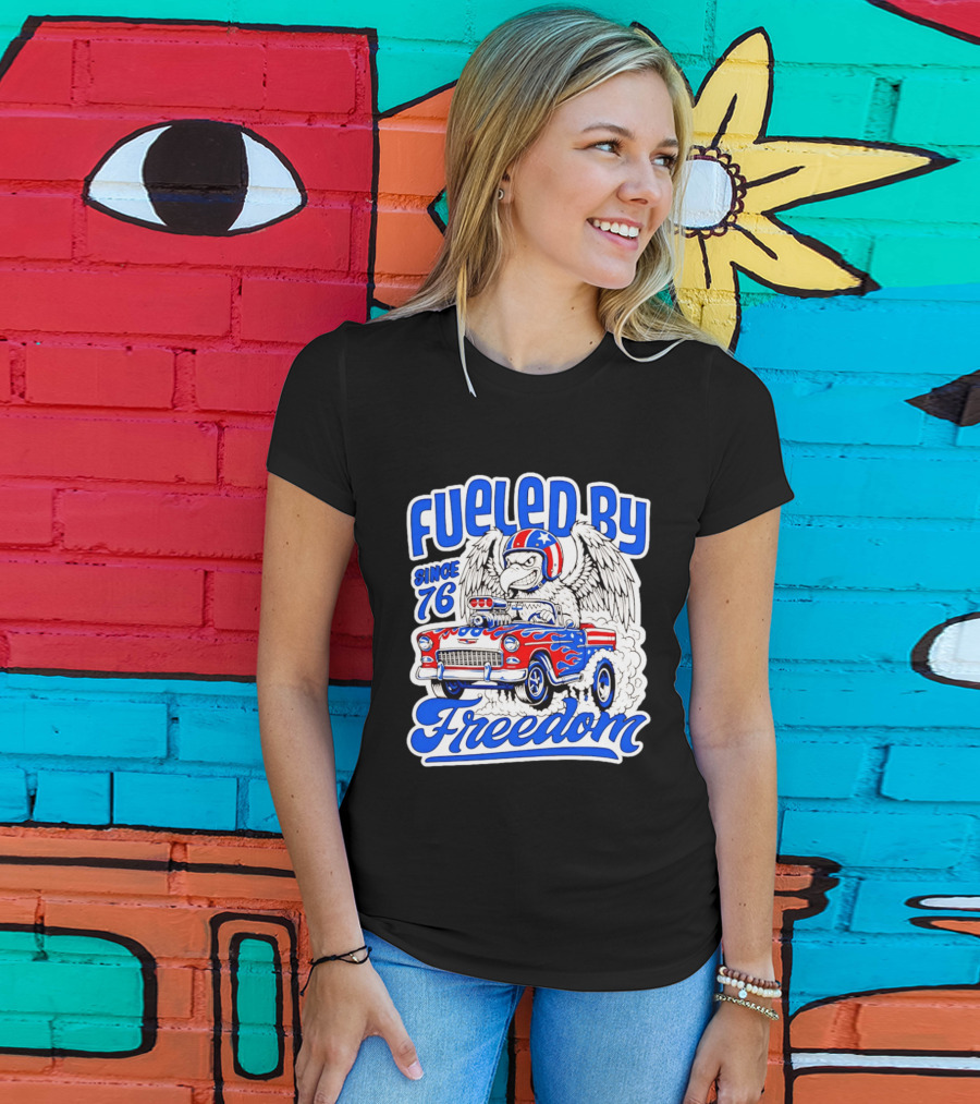 Fueled By Freedom Eagle Hot Rod USA Since 76 T-Shirt