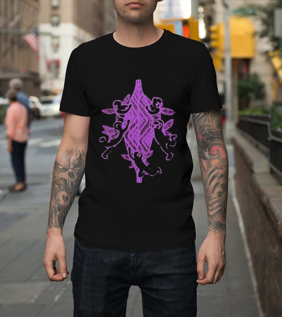 Gammin Threads Protect Trans Mob Purple Tribal T-Shirt