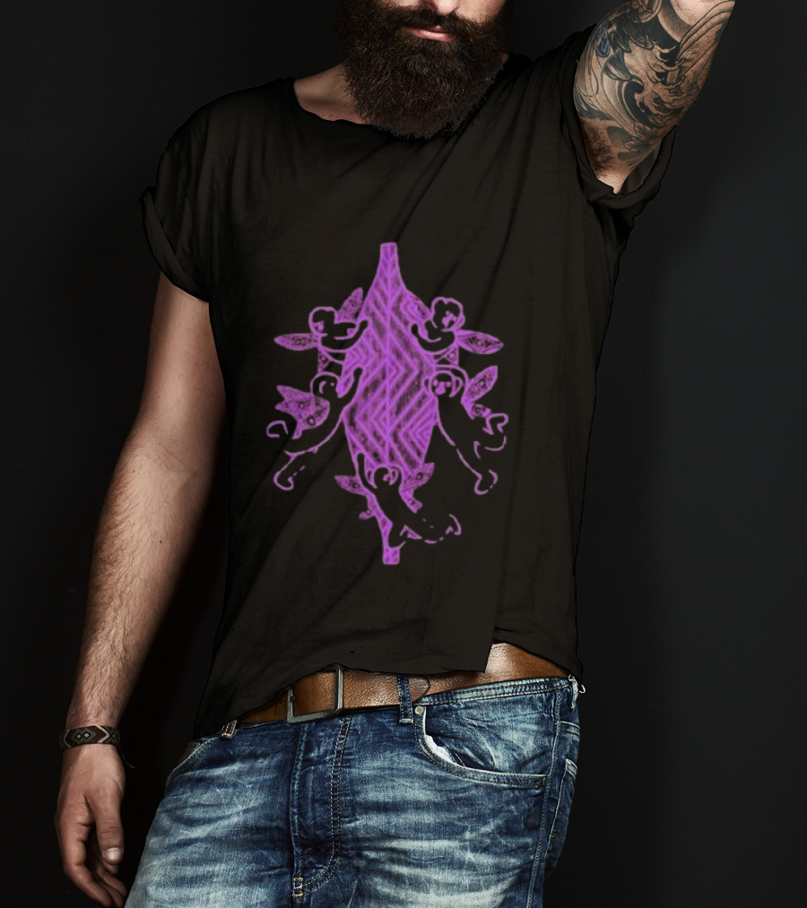 Gammin Threads Protect Trans Mob Purple Tribal T-Shirt