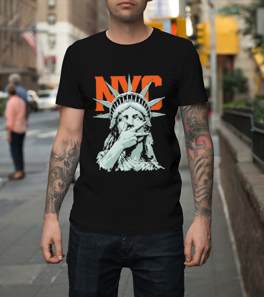 NYC Statue Of Liberty Meme 2026 World Champs T-Shirt