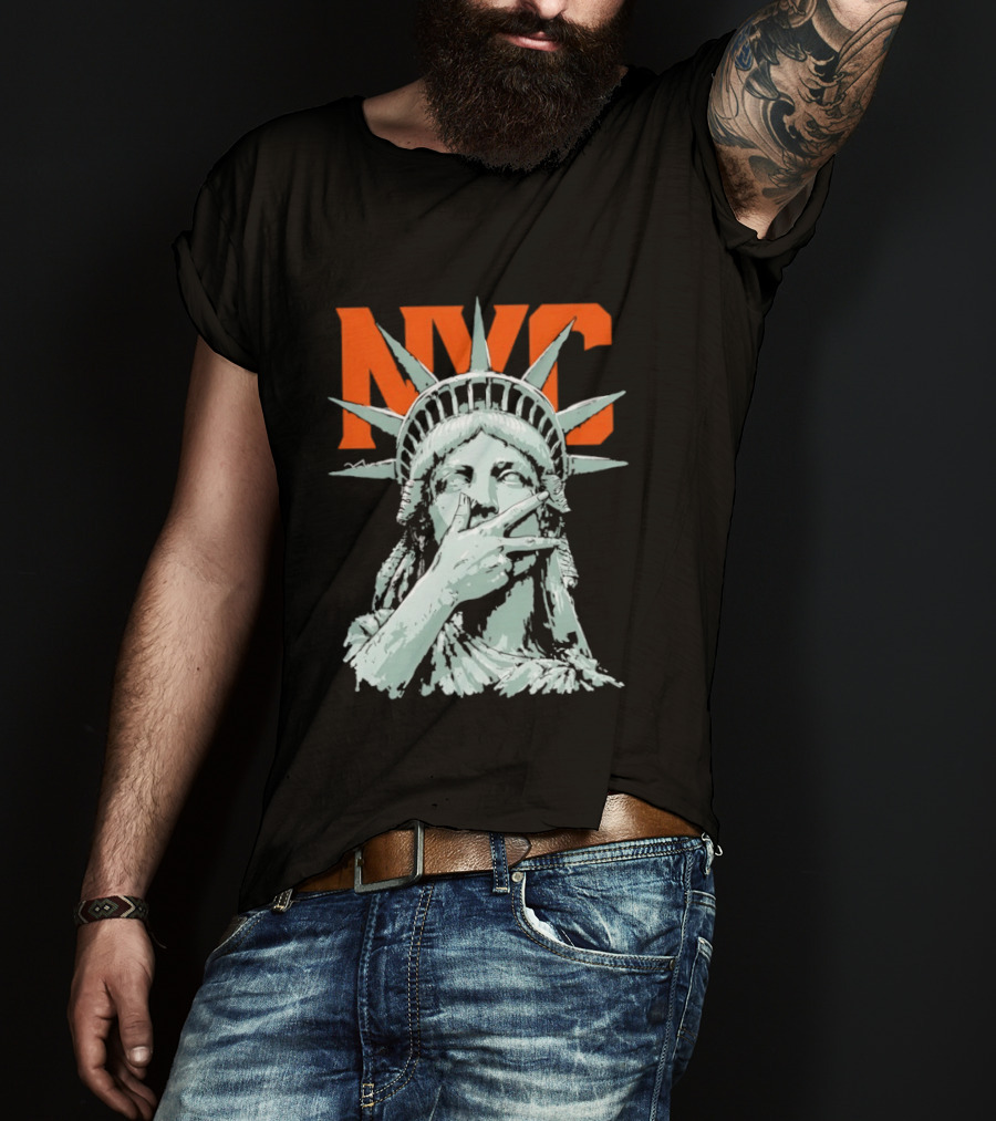 NYC Statue Of Liberty Meme 2026 World Champs T-Shirt