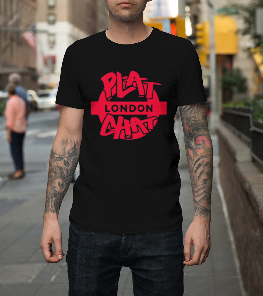 Plat Chat London Red Circular T-Shirt