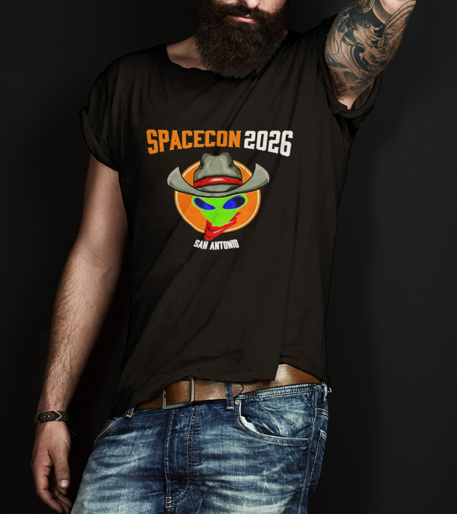 Spacecon 2026 San Antonio Alien Cowboy T-Shirt