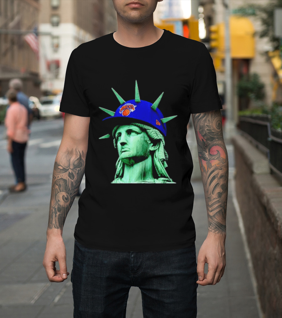 Statue Of Liberty New York Knicks Hat T-Shirt
