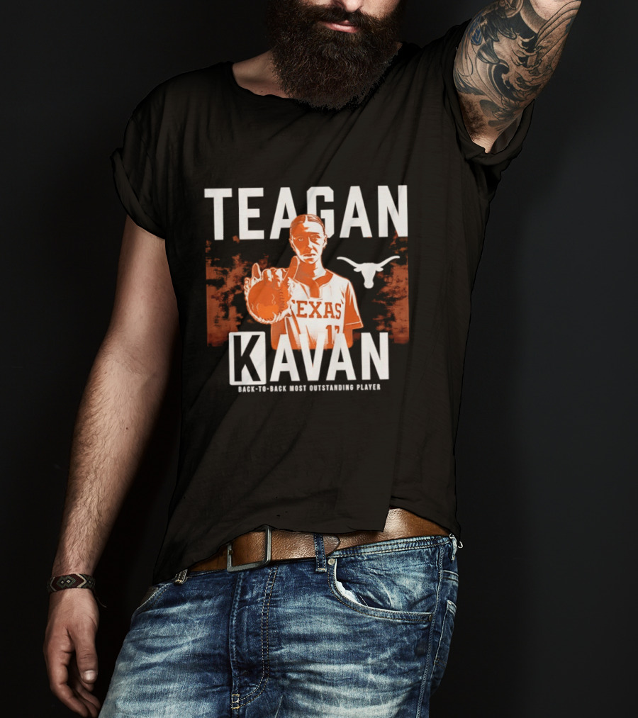 Texas Softball Teagan Kavan Back To Back Most Outstanding Player T-Shirt