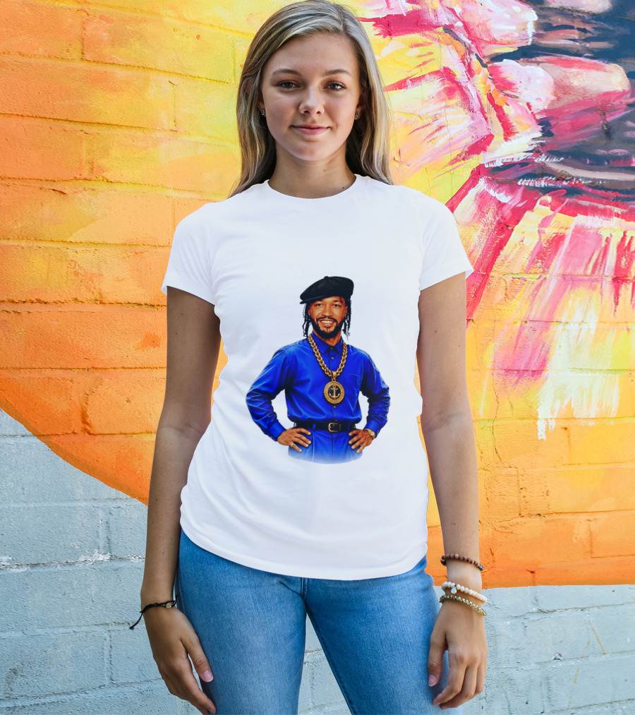 Jalen Brunson NY Knicks Always Business Never Personal Anchor Chain Beret Outfit T-Shirt