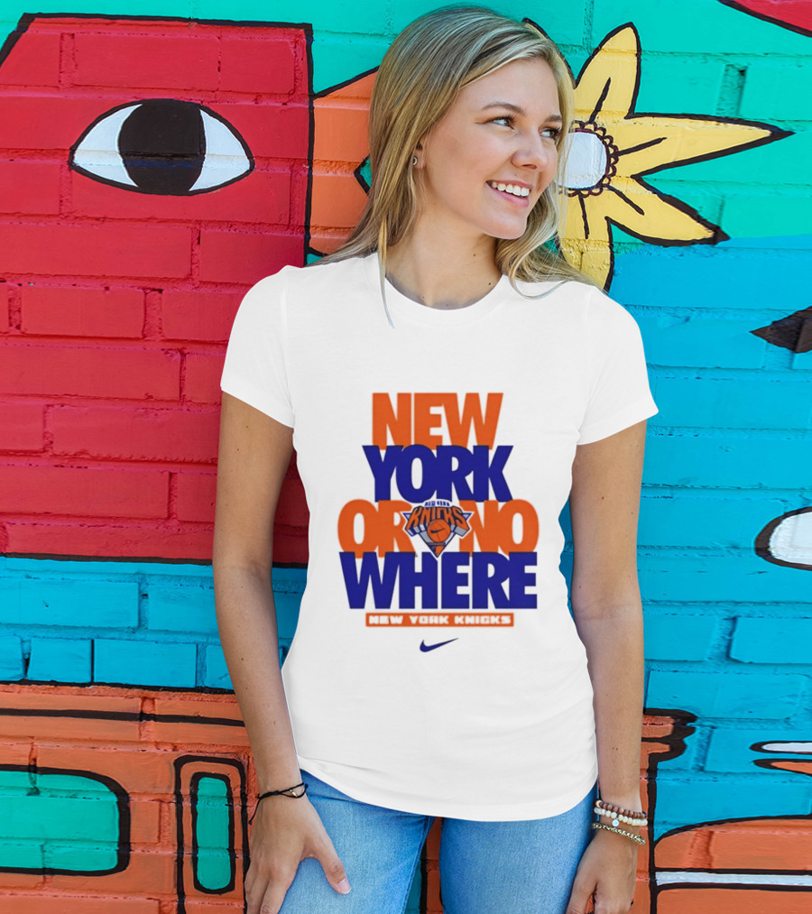 New York Or Nowhere New York Knicks 2026 AJ1 T-Shirt