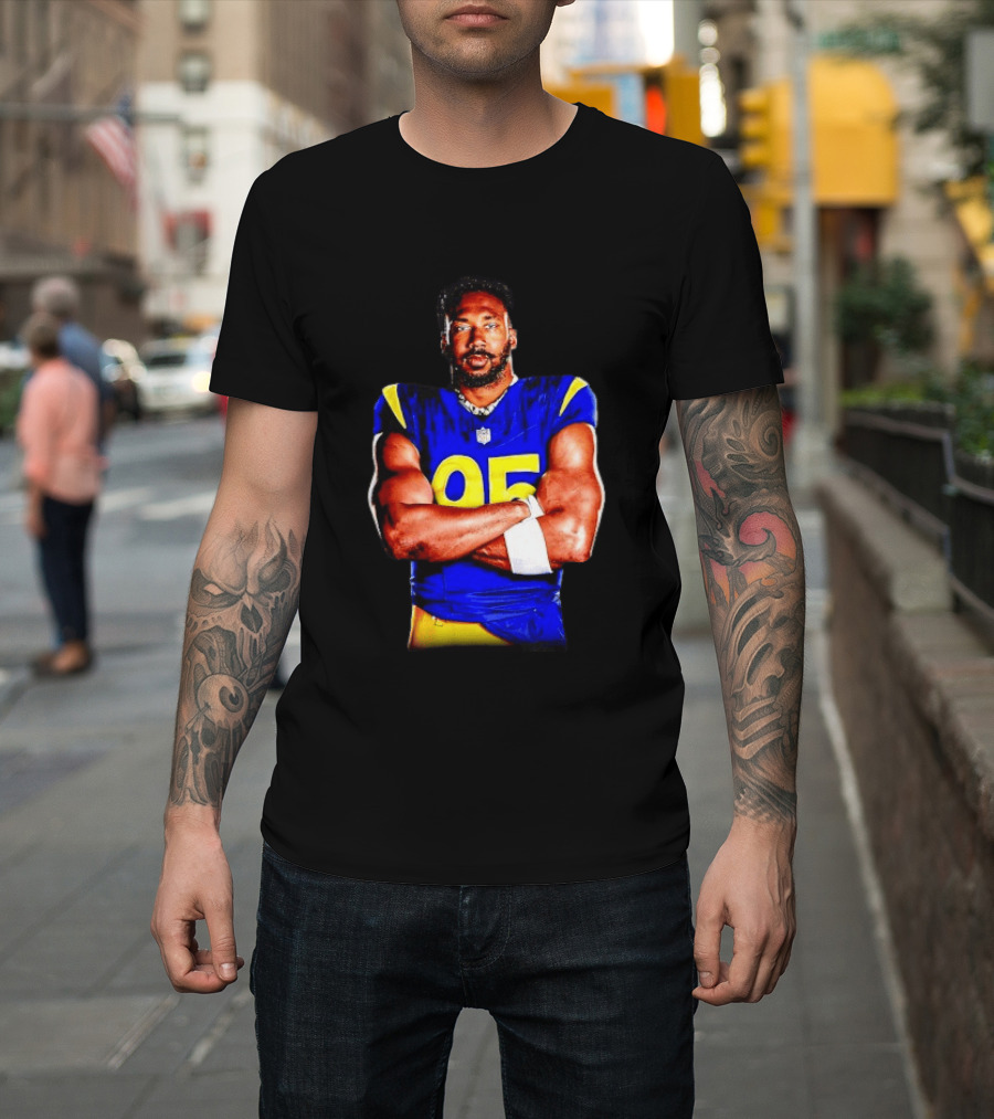 Myles Garrett 95 Los Angeles Rams Football Sports Fan T-Shirt
