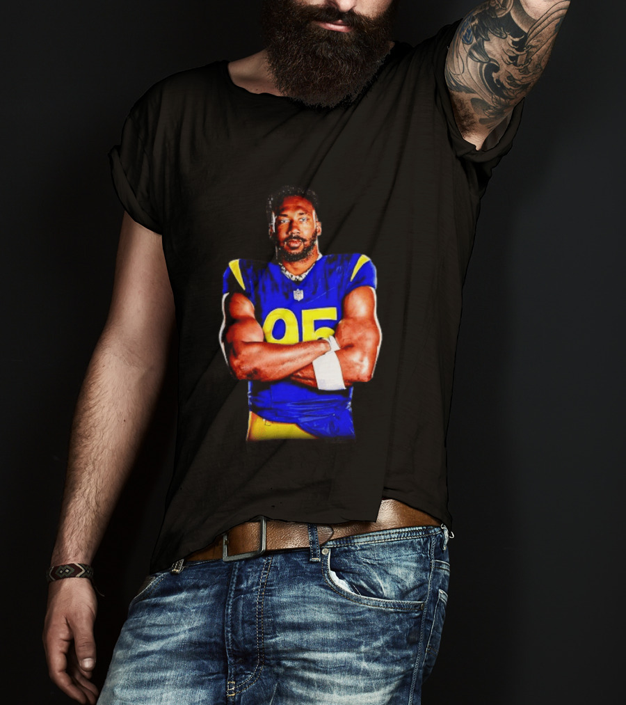 Myles Garrett 95 Los Angeles Rams Football Sports Fan T-Shirt