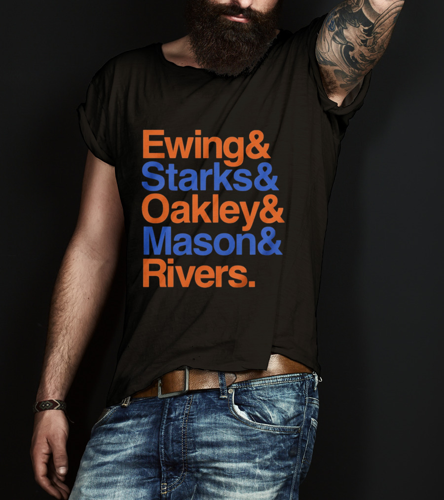 New York Knicks Ewing Starks Oakley Mason Rivers Legends T-Shirt