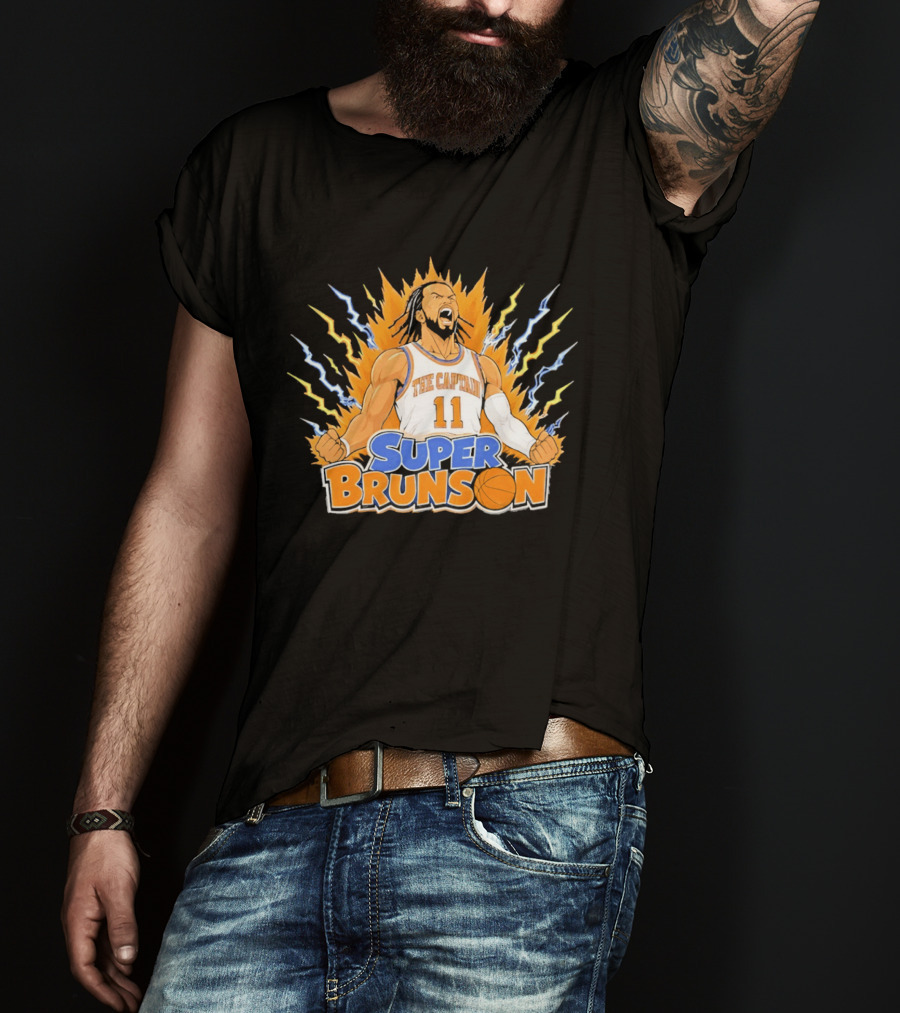 New York Knicks Super Brunson The Captain Son Goku T-Shirt