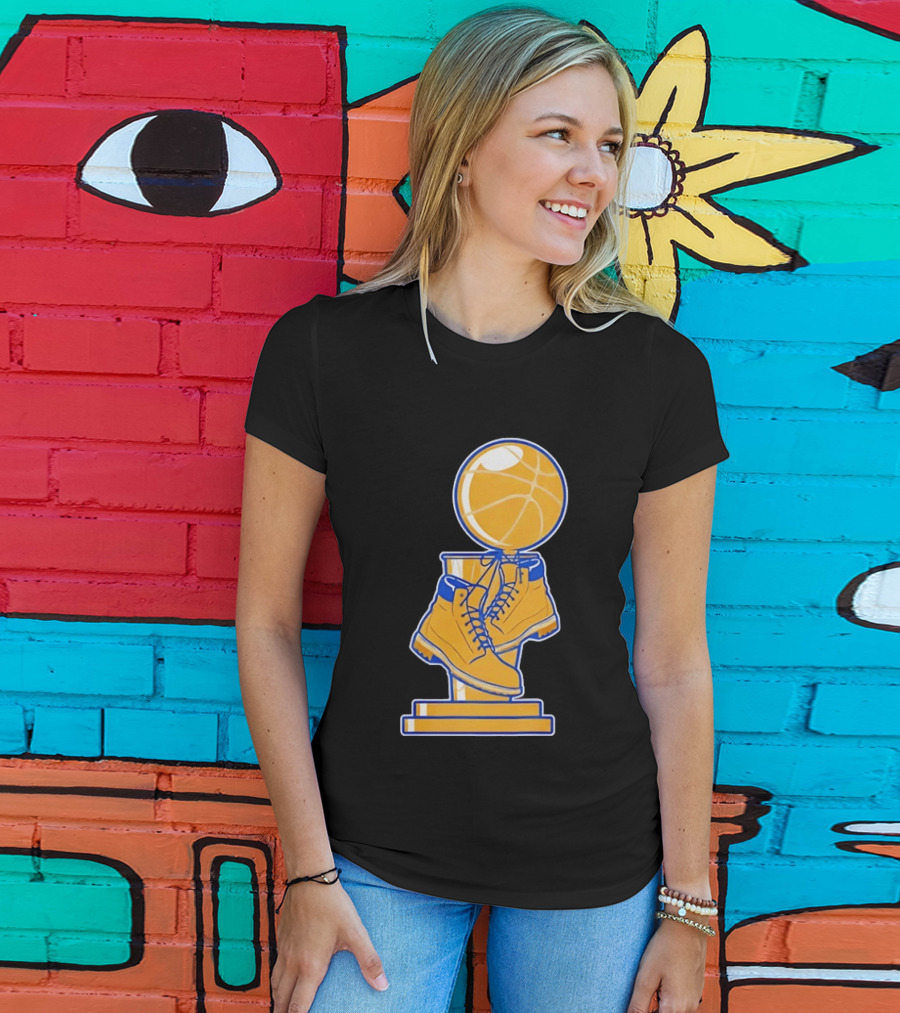 New York Basketball Trophy Golden Boots T-Shirt