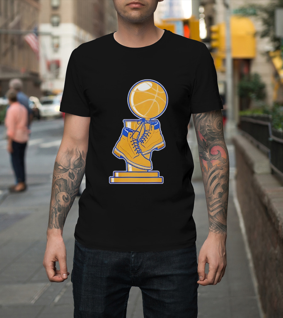 New York Basketball Trophy Golden Boots T-Shirt