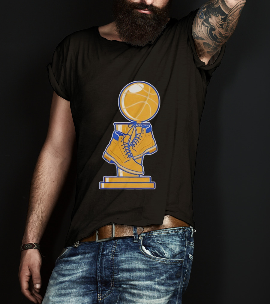 New York Basketball Trophy Golden Boots T-Shirt