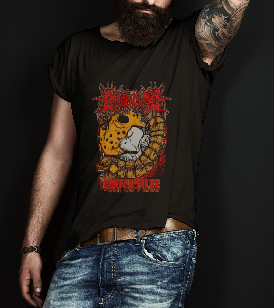Darren Crowe Corpse Piler Skull And Serpents Hell T-Shirt