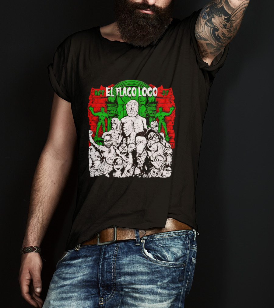 El Flaco Loco EST 97 Luchador Zombie Mashup T-Shirt