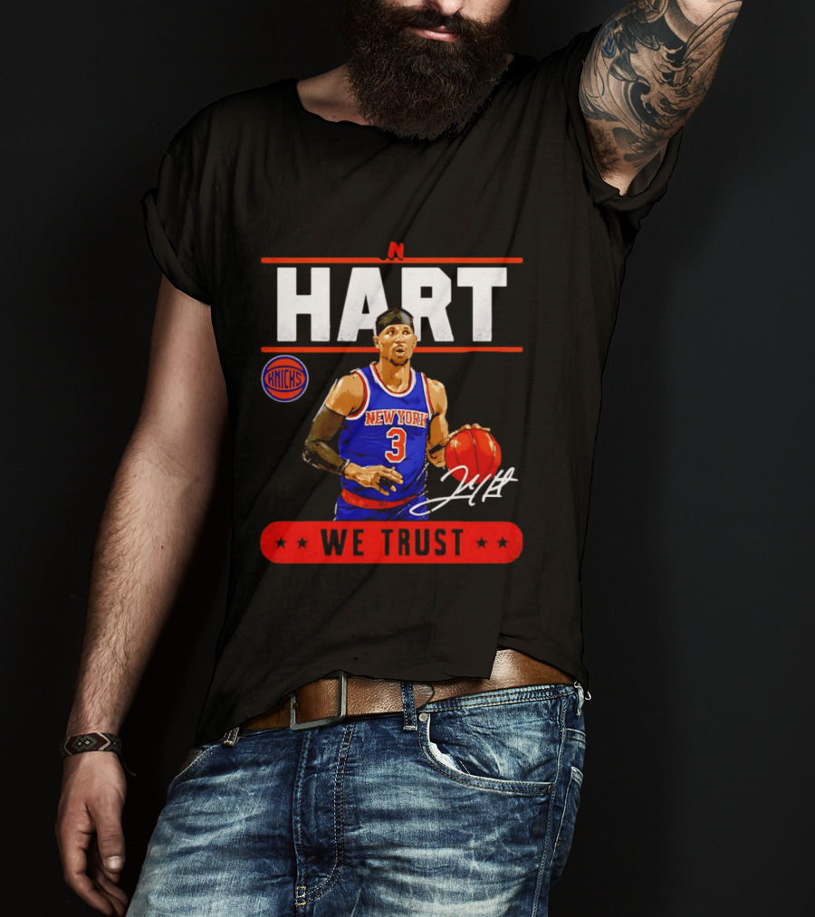 New York Knicks Josh Hart In Hart We Trust Basketball Player T-Shirt