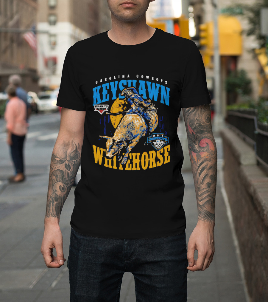 Carolina Cowboys Keyshawn Whitehorse PBR Bull Riding T-Shirt