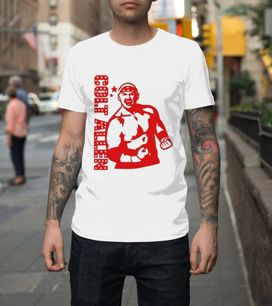 Bald Eagle Colt Allen Red Bold Star Striker T-Shirt