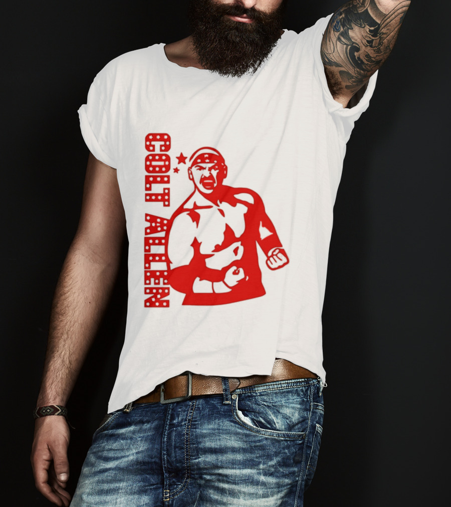 Bald Eagle Colt Allen Red Bold Star Striker T-Shirt